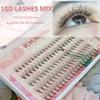 Mixed-Length 10D Cluster False Eyelashes, 8/9/10/11/12 mm, Fairy Style (10D-007C-mix) view 2