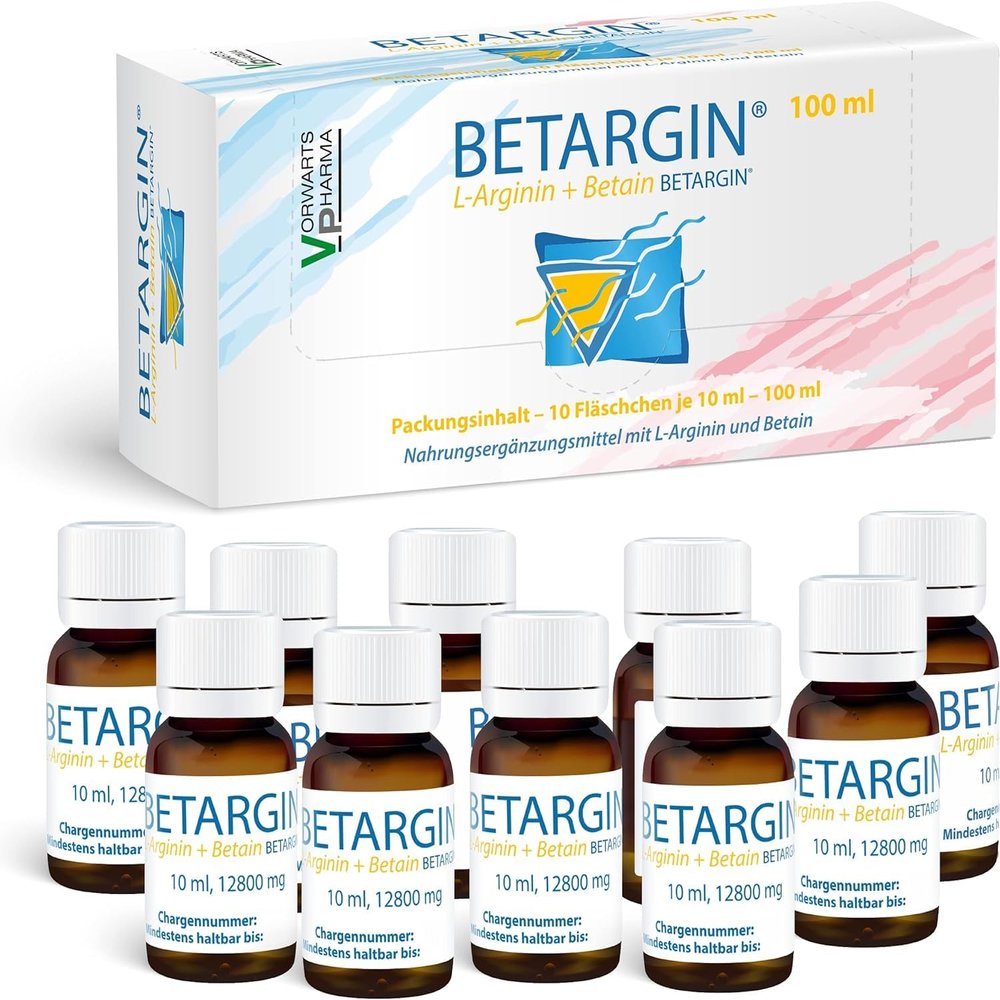 L-Arginine Betaine Supplement, 10 x 10 mL Liquid