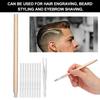 Hair Engraving Pen, Stainless Steel Shaver and Trimmer, Professional Hair Styling Tool, Durable Beard Shaver, Gold view 3