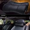 zxb-shop Car Neck Pillows, 2 Pieces, Genuine Leather, Beige view 2