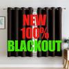 G2000 100% Blackout Curtains, Chocolate Brown, 160 cm Long view 1