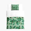 Morbuy Kids' Bedding Set with Multicolored Scales Pattern, Green, 2-Piece, 135 x 200 cm view 2
