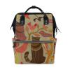 LDIYEU Artificial Cat Birds Diaper Bag Travel Backpack, Large-Capacity Shoulder Mom Bag view 1