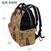 LDIYEU Artificial Cat Birds Diaper Bag Travel Backpack, Large-Capacity Shoulder Mom Bag view 2