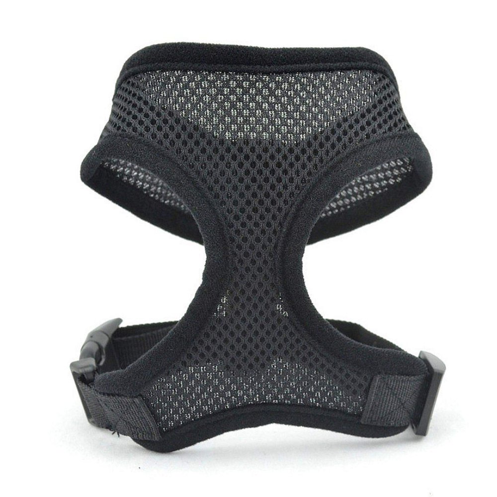 Chihuahua Puppy Soft Mesh Harness Vest - Black