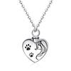 NSGJUYT Pet Paw Cremation Urn Necklace, Dog Ash Memorial Pendant (Metal Color: NL12556SV) view 2