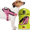 Dog Harness with 3 Metal Rings, Pink, XS view 1