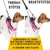 Dog Harness with 3 Metal Rings, Pink, XS view 2