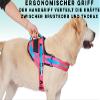 Dog Harness with 3 Metal Rings, Pink, XS view 3