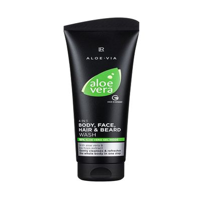 LR Aloe Vera Men's Essentials 4-in-1 Body, Face, Hair & Beard Shampoo
