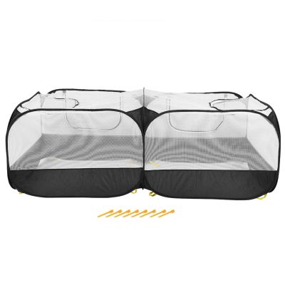 EVTSCAN Portable Foldable Pet Playpen, Outdoor Fence, Black
