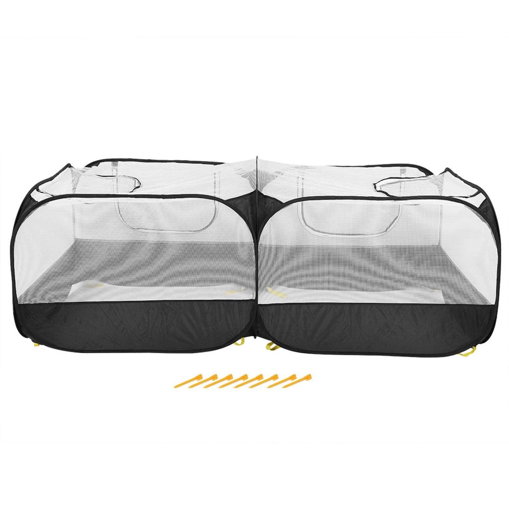 EVTSCAN Portable Foldable Pet Playpen, Outdoor Fence, Black