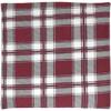 Grape Seed Pillow 19 x 19 cm, Red Plaid Flannel view 2