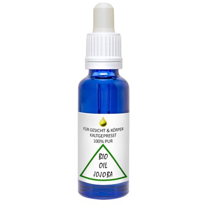 Certified Organic Cold-Pressed Jojoba Oil for Face, Body & Hair, 30 ml