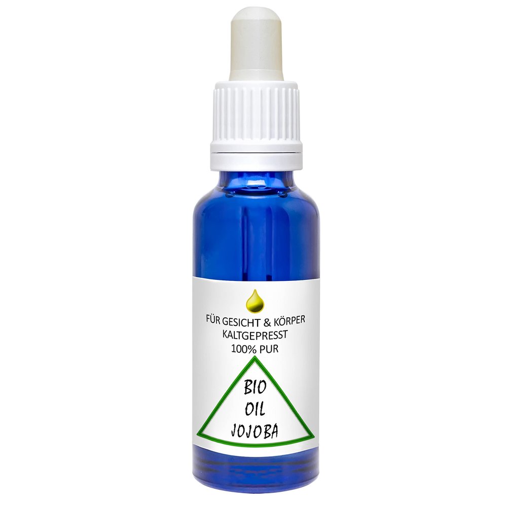 Certified Organic Cold-Pressed Jojoba Oil for Face, Body & Hair, 30 ml