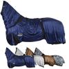 Marengos Eczema Fly Sheet with Neck Cover & Belly Flap, Midnight Blue, 155 cm view 1