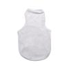 Muka DIY Blank Pet T-Shirt, White, for Dogs, Sublimation Transfer and Heat-Press Printing, Multiple Sizes, S view 1