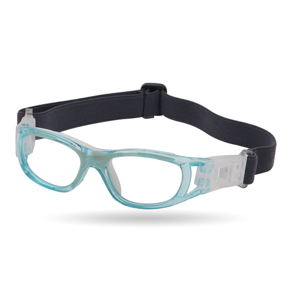 cigemay Kids Sports Glasses, Adjustable, Blue, Ages 5–15