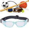 cigemay Kids Sports Glasses, Adjustable, Blue, Ages 5–15 view 2