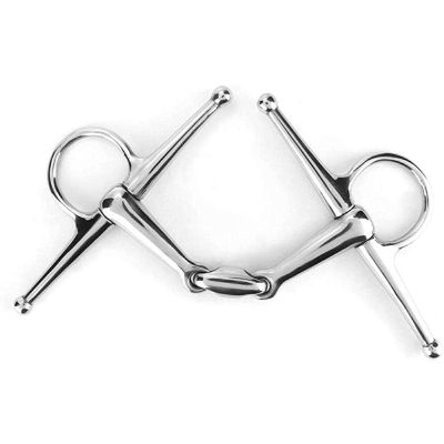 tooloflife 135 mm Horse Snaffle Bit, Stainless Steel Eggbutt Bit, O-Ring Sweet Iron Twist