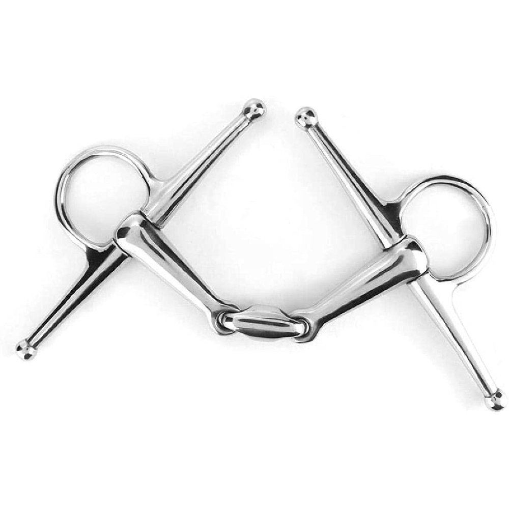 tooloflife 135 mm Horse Snaffle Bit, Stainless Steel Eggbutt Bit, O-Ring Sweet Iron Twist