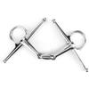 tooloflife 135 mm Horse Snaffle Bit, Stainless Steel Eggbutt Bit, O-Ring Sweet Iron Twist view 1