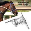 tooloflife 135 mm Horse Snaffle Bit, Stainless Steel Eggbutt Bit, O-Ring Sweet Iron Twist view 2