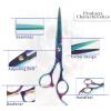 FOOSKOO Hair Scissors, Professional Barber Hair Cutting Scissors, Men's Gift Set, 7.0 Inches view 2