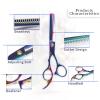 FOOSKOO Hair Scissors, Professional Barber Hair Cutting Scissors, Men's Gift Set, 7.0 Inches view 3