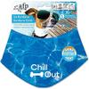 ALL FOR PAWS Chill Out Dog Cooling Bandana, Blue (Small) view 1