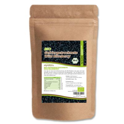 Mynatura Organic Freeze-Dried Wild Blueberries, 200 g