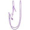 PFIFF 102937 Rope Halter with Rein, Swivel Snap Carabiner, Purple, Shetland Pony view 3