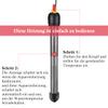 FEDOUR 100W Aquarium Heater for 40–120L Tanks, Adjustable Temperature, Thickened Quartz Glass view 4
