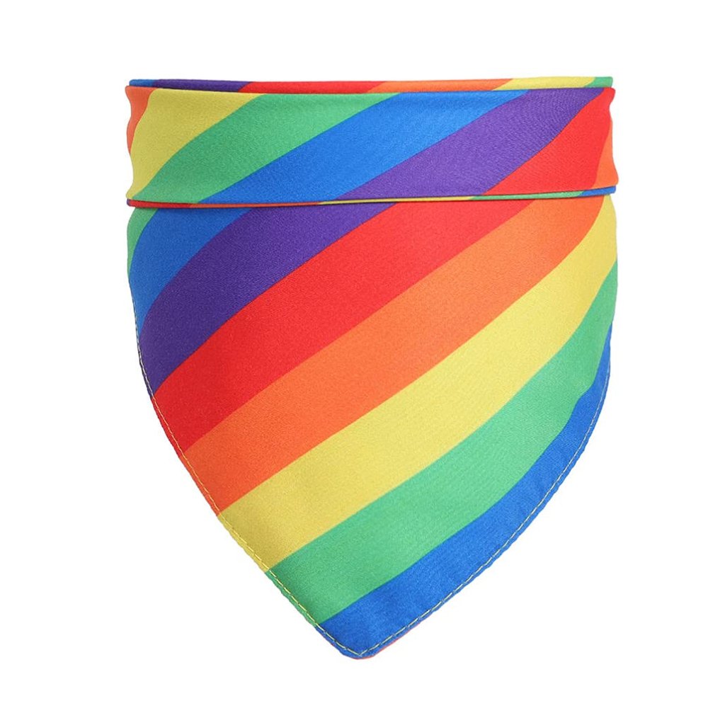 Amosfun Rainbow Dog Bandana
