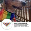Amosfun Rainbow Dog Bandana view 4
