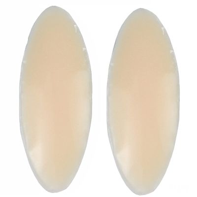 ZKHD Calf Pads, 1 Pair, Self-Adhesive Silicone Leg Inserts, White, 130 g
