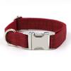 EUSFIYY Personalized Dog Collar with Engraved ID Tag, Red Dot, Size M view 1