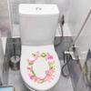 SHMAZ Fresh Pink Garland Toilet Seat Sticker, 19.9 × 23 cm view 1
