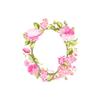 SHMAZ Fresh Pink Garland Toilet Seat Sticker, 19.9 × 23 cm view 3