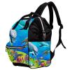The Coral Reef Diaper Bag Backpack, Large Capacity, Multifunctional Travel and Nursing Bag view 2