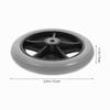 Healifty 6-Inch Front Replacement Wheels for Wheelchairs and Rollators, 15.2 cm view 2