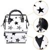 Diaper Bag with White Stars and Red Pattern, Large-Capacity Baby Backpack view 3