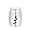 NSGJUYT Mini Pet Urn for Ashes, Silver, 30 x 40 mm view 1