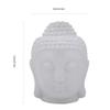 White Ceramic Buddha Head Essential Oil Burner and Aroma Diffuser view 2