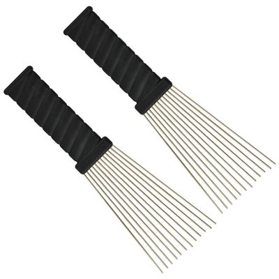 Minkissy 2-Piece Afro Hair Pick Comb Set for Dreadlocks and Braids