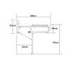 NZDY Stainless Steel Foldable Bath Grab Bar, 23-Inch Bathroom Safety Rail view 2