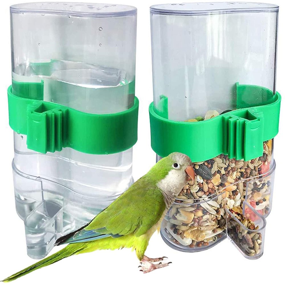 LATRAT Automatic Water Dispenser & Feeder for Birds