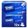 Tempo Original Facial Tissue Box, Value Pack – 12 Boxes, 100 Tissues per Box, Extra-Strong, Soft, Machine-Washable view 1