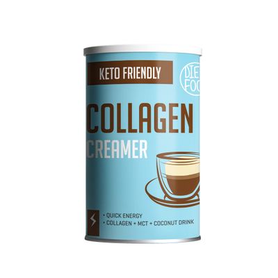 DIET-FOOD Keto Coffee Creamer Powder 300 g - Lactose-Free, Sugar-Free Coffee Whitener with Collagen, MCT & Coconut