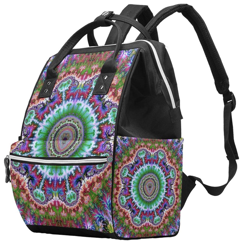 Mandala Diaper Bag Backpack, Large Capacity
